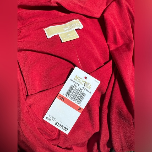 Michael Kors Midi Dress in Red Blaze - Picture 7 of 7